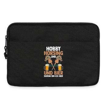 Bier Pferd Hobby Horsing - Laptoptasche 13" - Schwarz - Vorne
