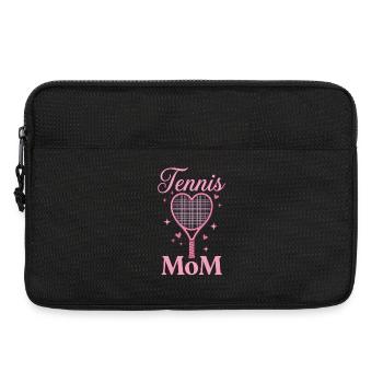 Conception de raquette Tennis Mom Heart - Sacoche pour ordinateur portable 13 pouces - noir - Devant