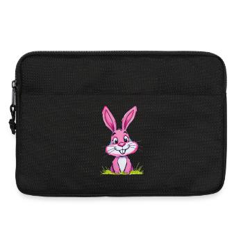 Lapin de Pâques Rose - Sacoche pour ordinateur portable 13 pouces - noir - Devant
