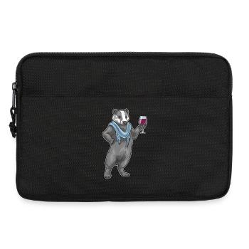Badger red wine - Laptop bag 13" - black - Front