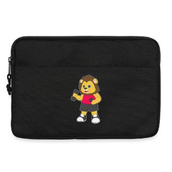 Löwe Bodybuilder Hanteln Bodybuilding - Laptoptasche 13" - Schwarz - Vorne