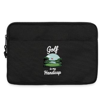 Golf is my handicap - Laptop bag 13" - black - Front