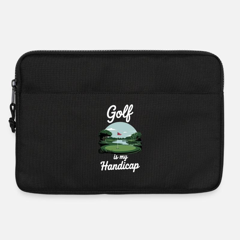 Golf ist mein Handicap - Laptoptasche 13" - Schwarz