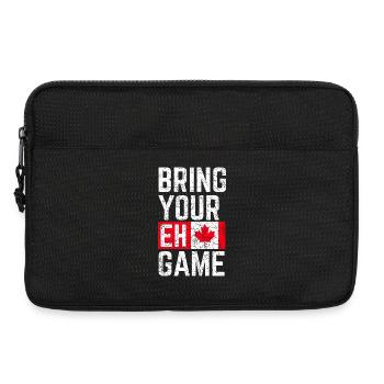 Bring dein Eh-Spiel mit - Laptoptasche 13" - Schwarz - Vorne