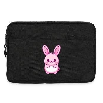 lapin kawaii mignon - Sacoche pour ordinateur portable 13 pouces - noir - Devant