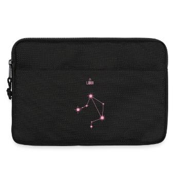 Waage, Tierkreiszeichen, Stern, Sternbild Pastellrosa - Laptoptasche 13" - Schwarz - Vorne
