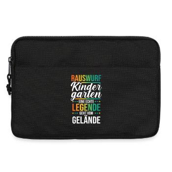 Eine Legende Geht vom Gelände - Laptoptasche 13" - Schwarz - Vorne