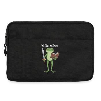 Le Chevalier Grenouille à l’Aube - Sacoche pour ordinateur portable 13 pouces - noir - Devant