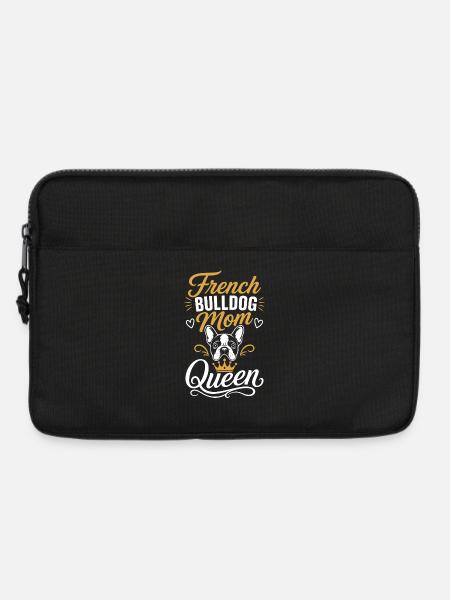 Französische Bulldoggen-Mama-Königin - Laptoptasche 13" - Schwarz