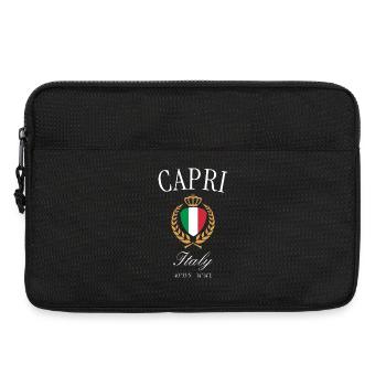 Capri Italien Wappen Krone – Reise Souvenir - Laptoptasche 13" - Schwarz - Vorne