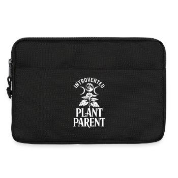 Introverted Plant Parent - Laptop bag 13" - black - Front