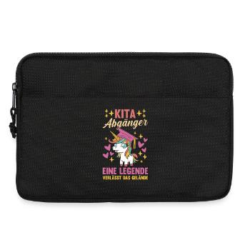 Kita Erste Klasse Einhorn Schüler Kindergarten - Laptoptasche 13" - Schwarz - Vorne