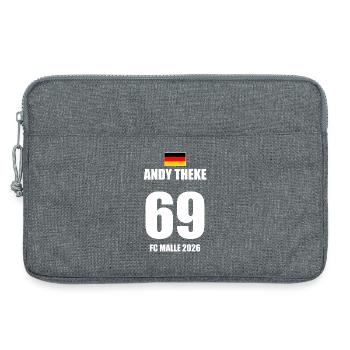 Malle 2026 Andy Theke 69 FC Malle 2026 - Laptoptasche 13" - Grau meliert - Vorne