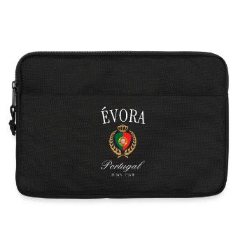 Évora Portugal Wappen Krone – Reise Souvenir - Laptoptasche 13" - Schwarz - Vorne