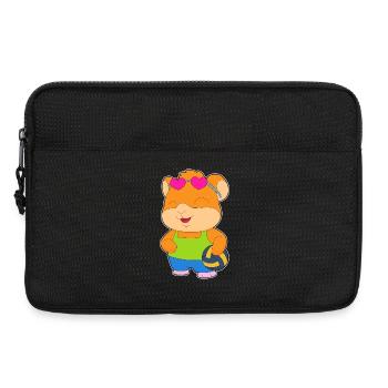 Joueur de volley-ball hamster Sport de volley-ball - Sacoche pour ordinateur portable 13 pouces - noir - Devant