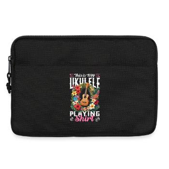This Is My Ukulele Playing Shirt Hawaii Gitarre - Laptoptasche 13" - Schwarz - Vorne