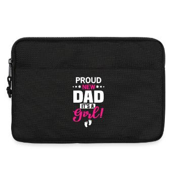 Stolzer neuer Vater, es ist ein Mädchen. - Laptoptasche 13" - Schwarz - Vorne