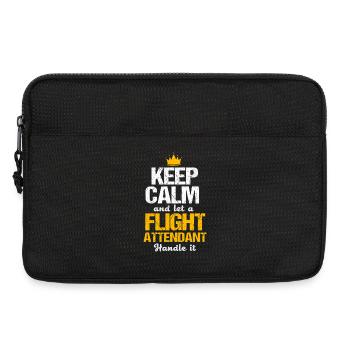 Stewardess Flugbegleiter - Laptoptasche 13" - Schwarz - Vorne