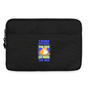 Think Outside the Box Cat Inside the Box - Laptop bag 13" - black - Front