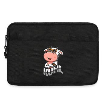 Kuhl Kuh Mit Sonnenbrille Cool Lustiges Tier - Laptoptasche 13" - Schwarz - Vorne
