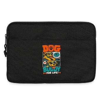 Dog Buddy For Life Drôle Dog Lover - Sacoche pour ordinateur portable 13 pouces - noir - Devant
