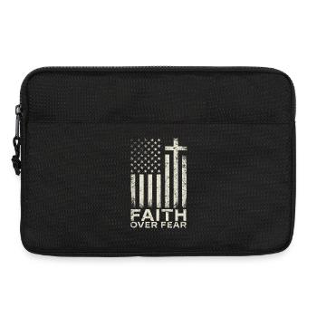 Faith Over Fear Christian Jesus Church - Laptoptasche 13" - Schwarz - Vorne