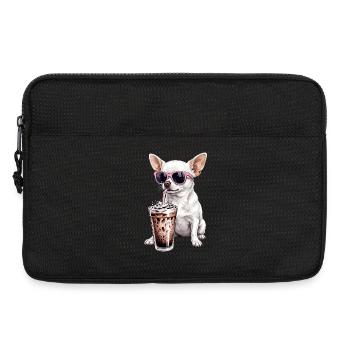 Chihuahua avec lunettes de soleil roses Shake - Sacoche pour ordinateur portable 13 pouces - noir - Devant