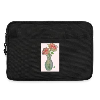 Éclat de Roses au Crayon - Sacoche pour ordinateur portable 13 pouces - noir - Devant