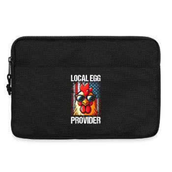 Patriotic Farmer Rooster Flock Poultry USA Pride C - Laptoptasche 13" - Schwarz - Vorne