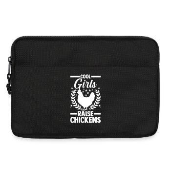 Élevage de coqs, volaille, poulet - Sacoche pour ordinateur portable 13 pouces - noir - Devant