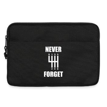 Never forget Car lover car guy mechanic - Laptoptasche 13" - Schwarz - Vorne