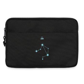Libra Zodiac Sign Star Constellation Pastel Blue - Laptop bag 13" - black - Front