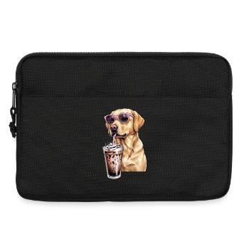 Golden retriever - Sacoche pour ordinateur portable 13 pouces - noir - Devant