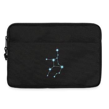 Virgo Star Constellation Zodiac Sign Pastel Blue - Laptop bag 13" - black - Front