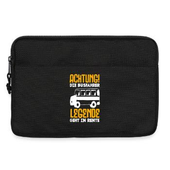 Busfahrer Legende Geht In Rente - Laptoptasche 13" - Schwarz - Vorne