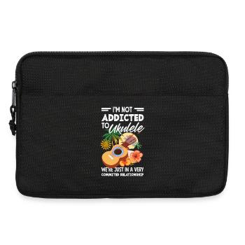 Funny Ukulele Designs and Sayings - Laptop bag 13" - black - Front