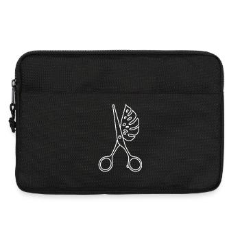 Ciseaux & Monstera - Sacoche pour ordinateur portable 13 pouces - noir - Devant