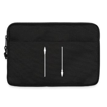 Speer-Silhouettenwappen - Laptoptasche 13" - Schwarz - Vorne