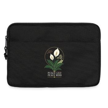 Peace Lily Peace Mind – Friedenslilie Zen - Laptoptasche 13" - Schwarz - Vorne