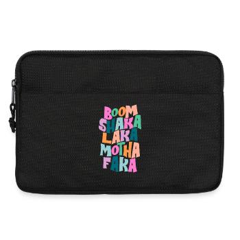 Typographie en couleurs audacieuses - Sacoche pour ordinateur portable 13 pouces - noir - Devant