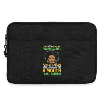 Sternzeichen Wassermann - Laptoptasche 13" - Schwarz - Vorne