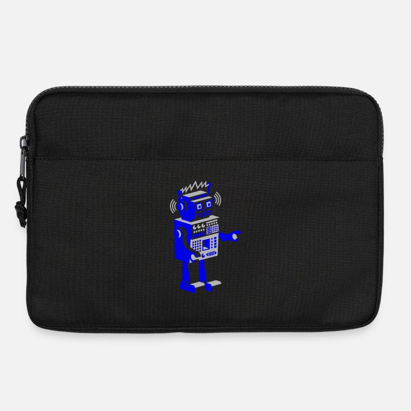 roboter retro robot - Laptop bag 13" - black