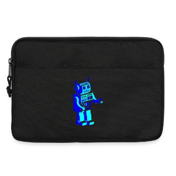 retro robot roboter - Laptoptasche 13" - Schwarz - Vorne