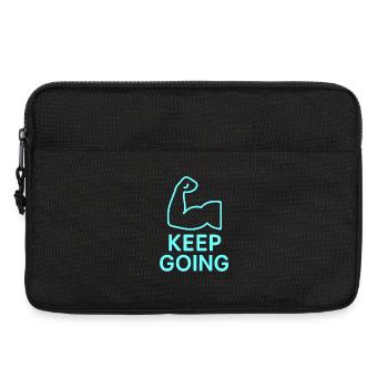 Durchhaltearm Keep Going - Laptop bag 13" - black - Front