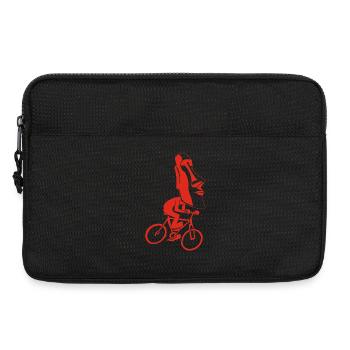 Balade à vélo sur l'île de Pâques (rouge) - Sacoche pour ordinateur portable 13 pouces - noir - Devant