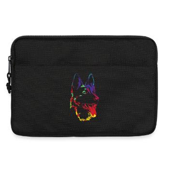 Schäferhund - deutscher Schäferhund - Geschenk - Laptoptasche 13" - Schwarz - Vorne