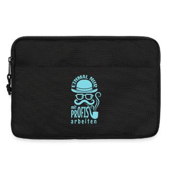 Nur mit Profis arbeiten Humorhut - Laptoptasche 13" - Schwarz - Vorne