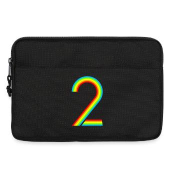 Schon 2 Jahre! - Laptoptasche 13" - Schwarz - Vorne