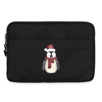 pingouin mignon du Père Noël pour Noël - Sacoche pour ordinateur portable 13 pouces - noir - Devant