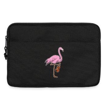 Flamingo Musicien Guitare Musique - Sacoche pour ordinateur portable 13 pouces - noir - Devant